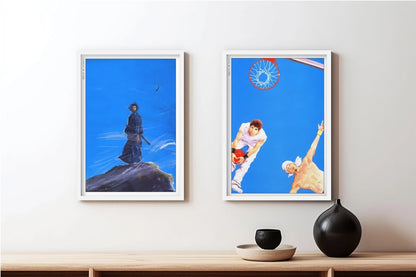 Takehiko Inoue - Deep Blue - Art Only - White Frame