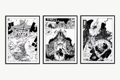 Oda - Wano (Set of 3) - Art Only - Unframed