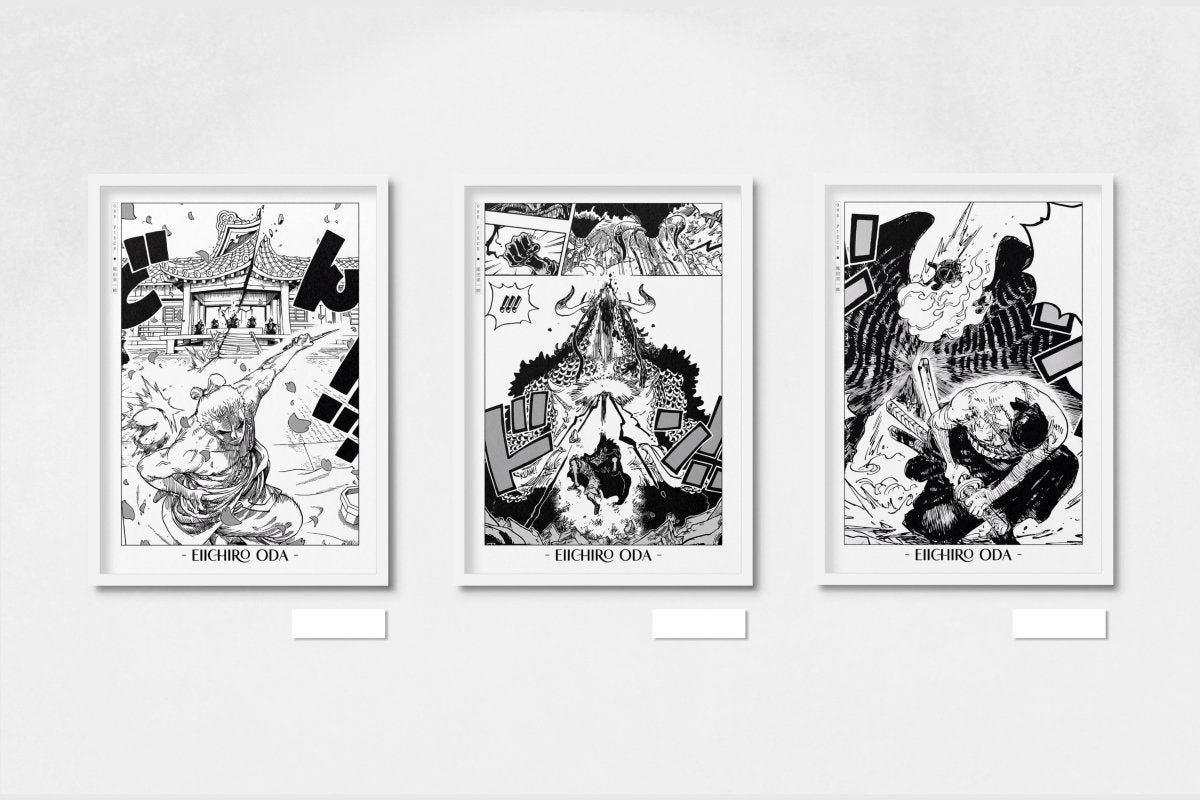 Oda - Wano (Set of 3) - Artist Name - White Frame