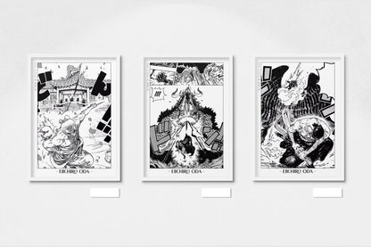 Oda - Wano (Set of 3) - Artist Name - White Frame