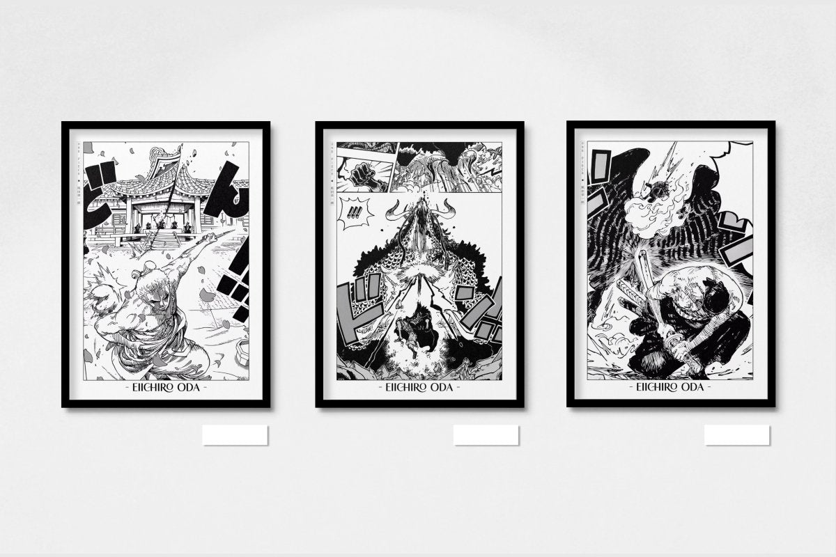 Oda - Wano (Set of 3) - Artist Name - Black Frame