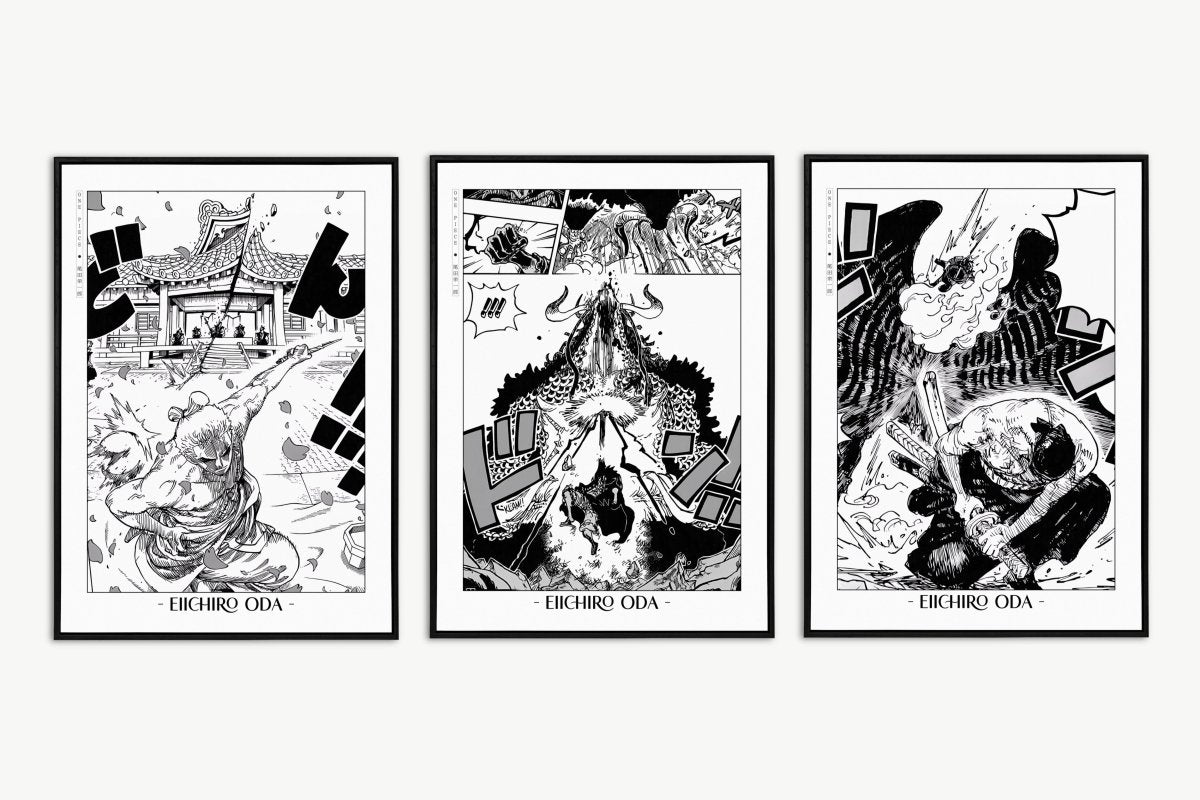 Oda - Wano (Set of 3) - Artist Name Unframed