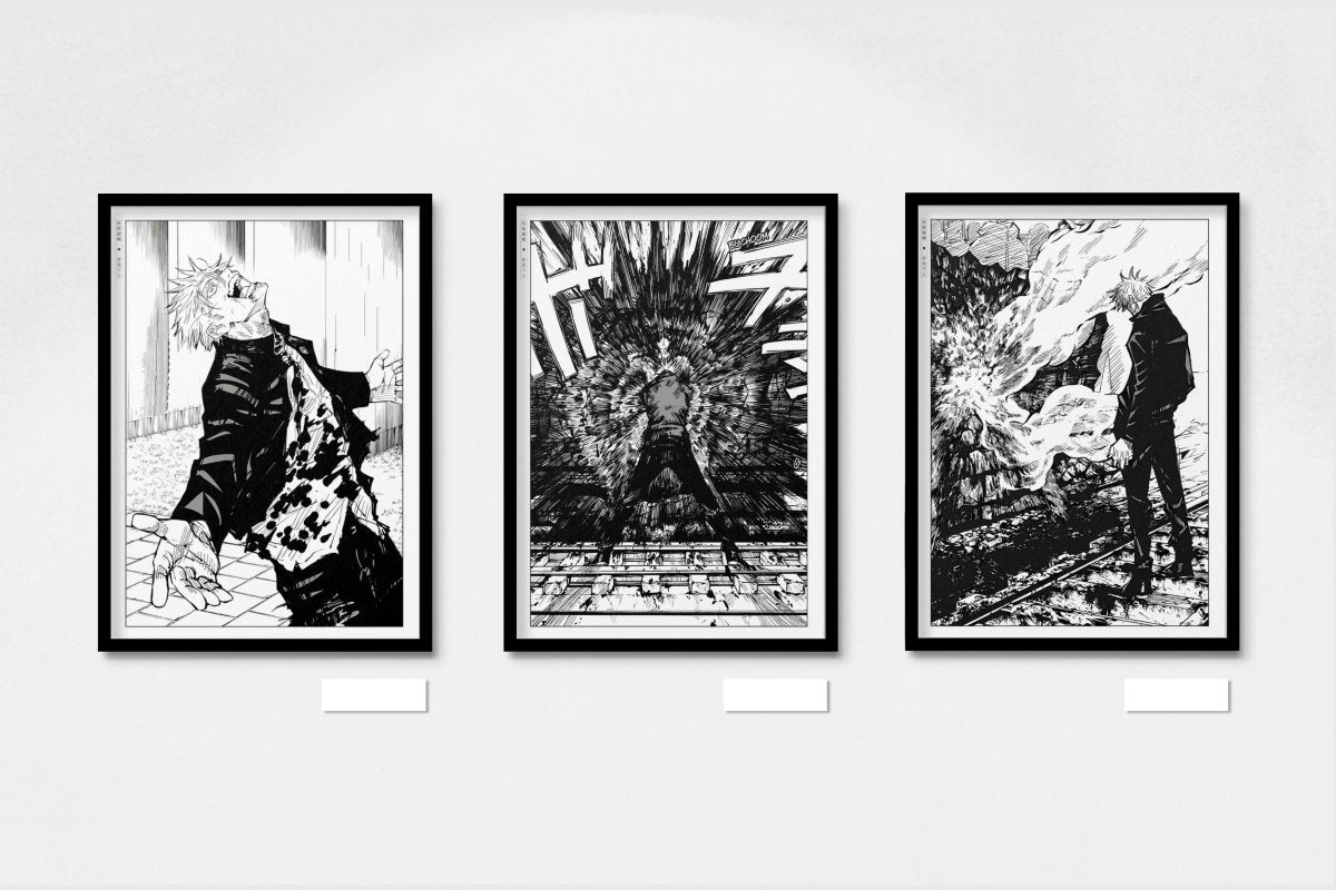 Akutami - Insanity (Set of 3) - Art Only - Black Frame
