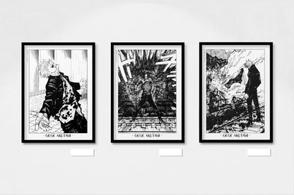 Akutami - Insanity (Set of 3) - Artist Name - Black Frame