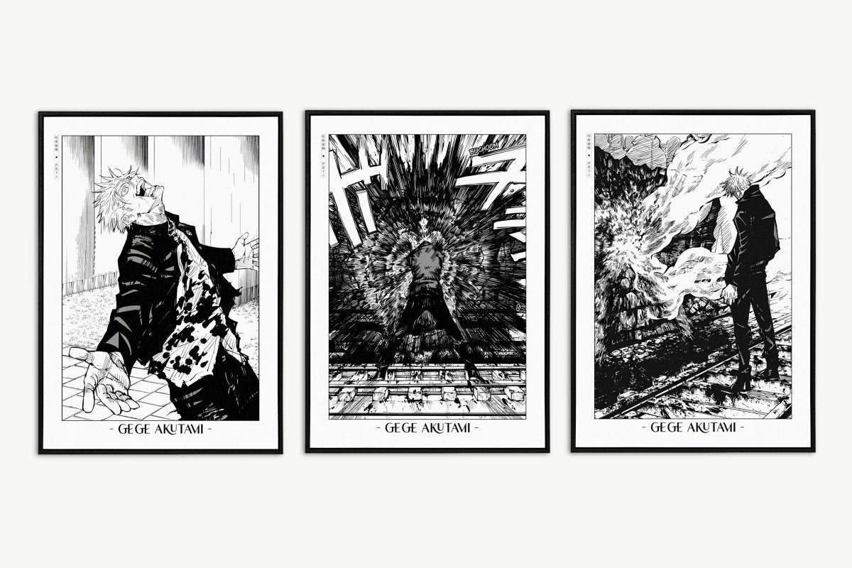 Akutami - Insanity (Set of 3) - Artist Name Unframed
