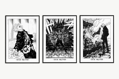 Akutami - Insanity (Set of 3) - Artist Name Unframed