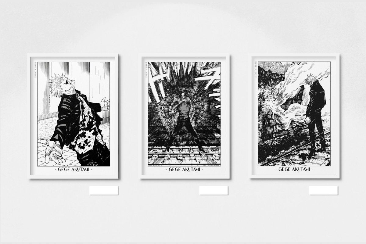 Akutami - Insanity (Set of 3) - Artist Name - White Frame