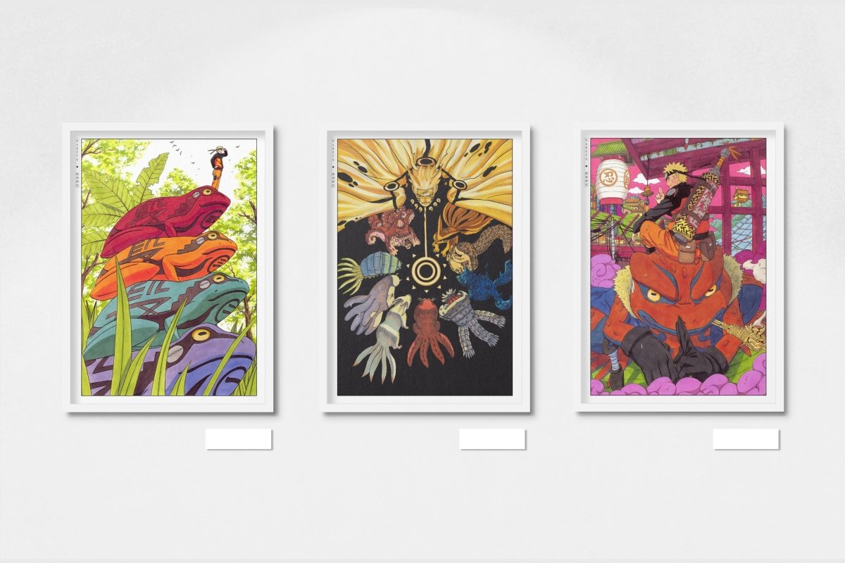 Kishimoto - The Child of Prophecy (Set of 3) - Art Only - White Frame
