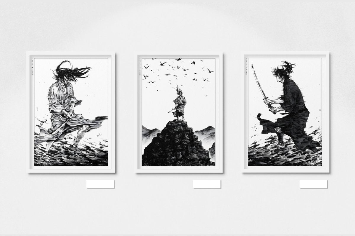 Vagabond - Fateful Battle (Set of 3) - Art Only - White Frame