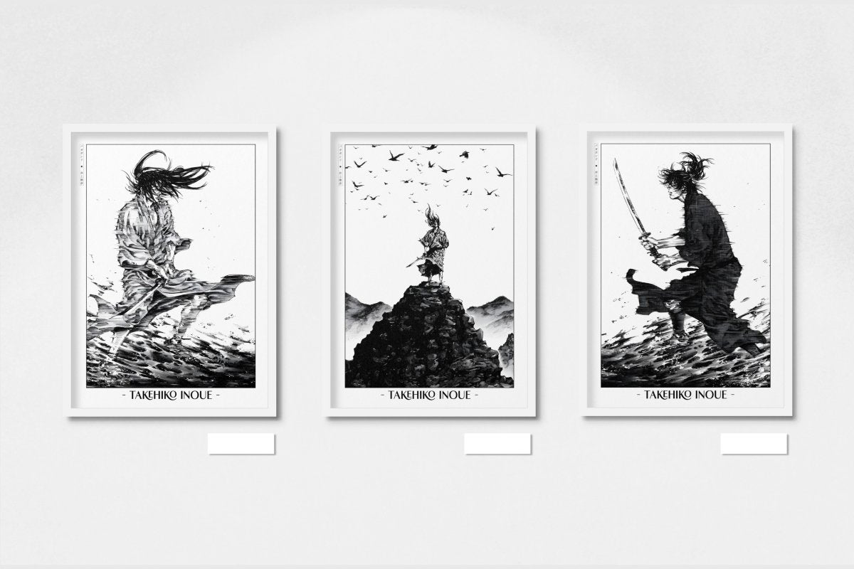 Vagabond - Fateful Battle (Set of 3) - Artist Name - White Frame