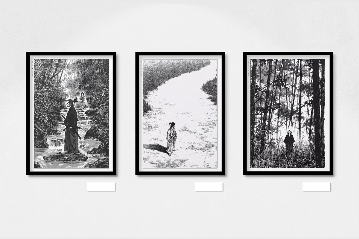Vagabond - A Long Journey (Set of 3) - Art Only - Black Frame