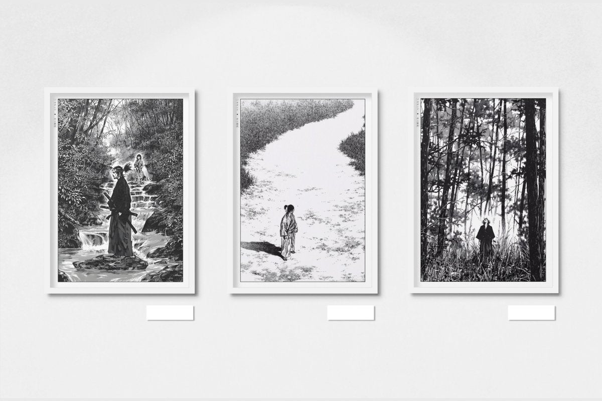 Vagabond - A Long Journey (Set of 3) - Art Only - White Frame