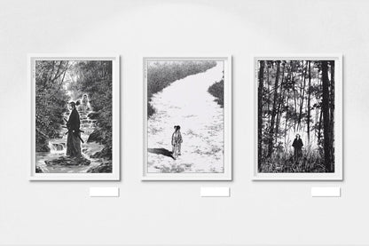 Vagabond - A Long Journey (Set of 3) - Art Only - White Frame