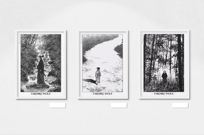 Vagabond - A Long Journey (Set of 3) - Artist Name - White Frame