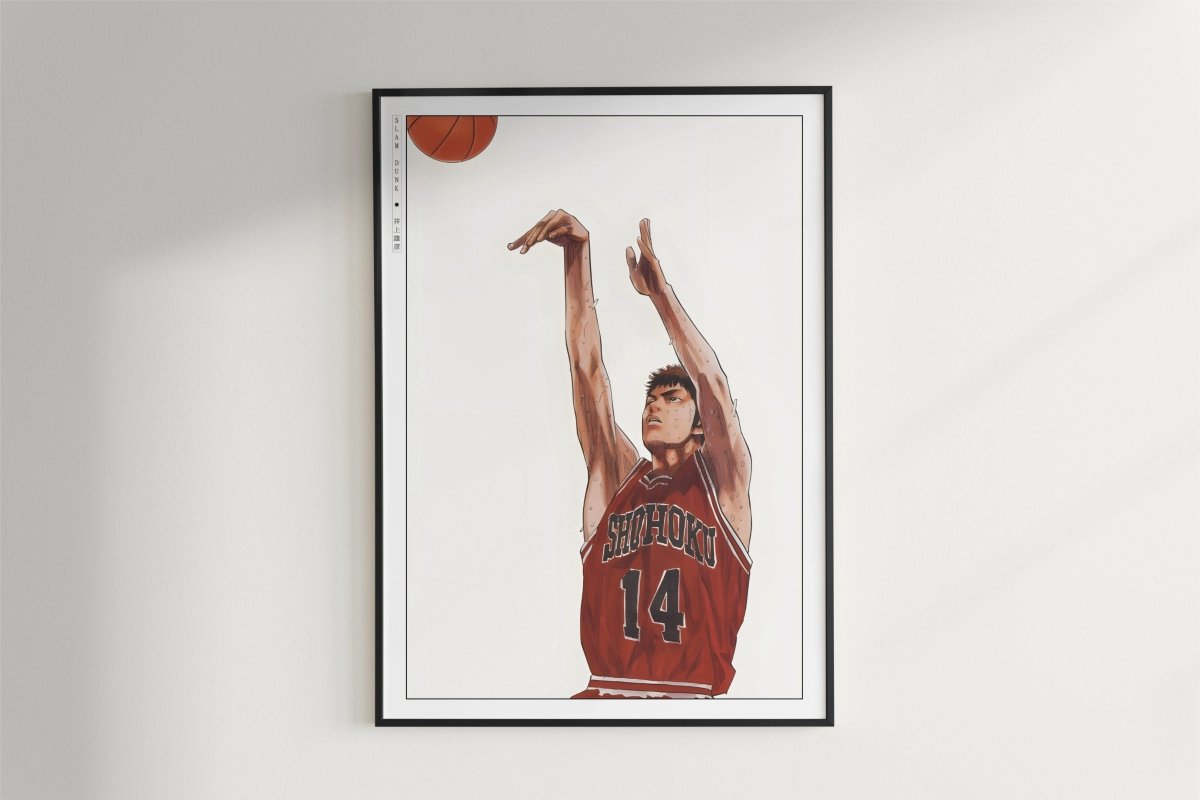 Slam Dunk - Hisashi Mitsui - Art Only - Black Frame