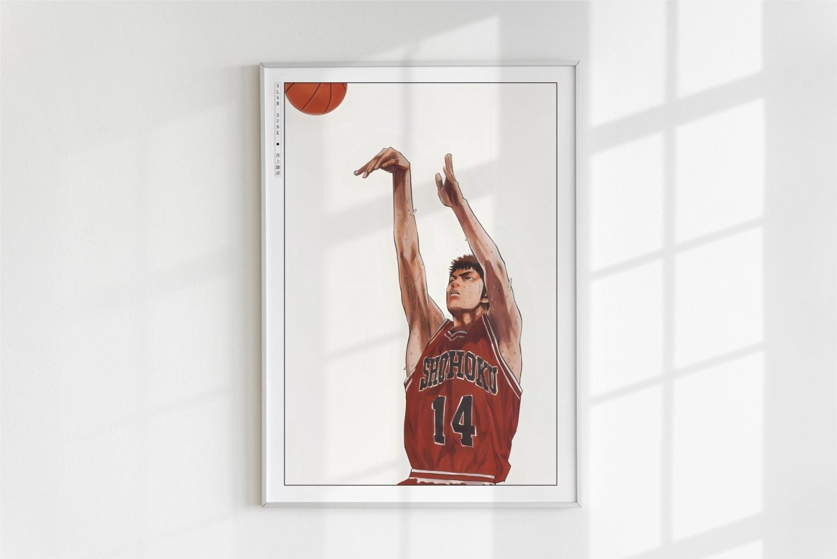 Slam Dunk - Hisashi Mitsui - Art Only - White Frame