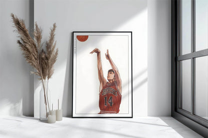 Slam Dunk - Hisashi Mitsui - Art Only with Decor