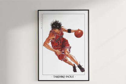 Slam Dunk - Kaede Rukawa - Artist Name Unframed