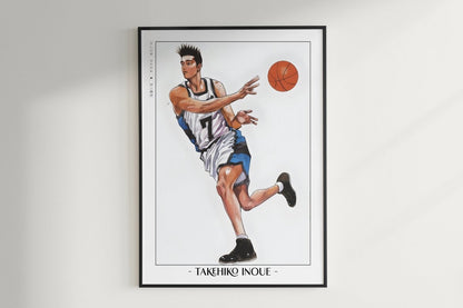 Slam Dunk - Akira Sendoh - Artist Name Unframed