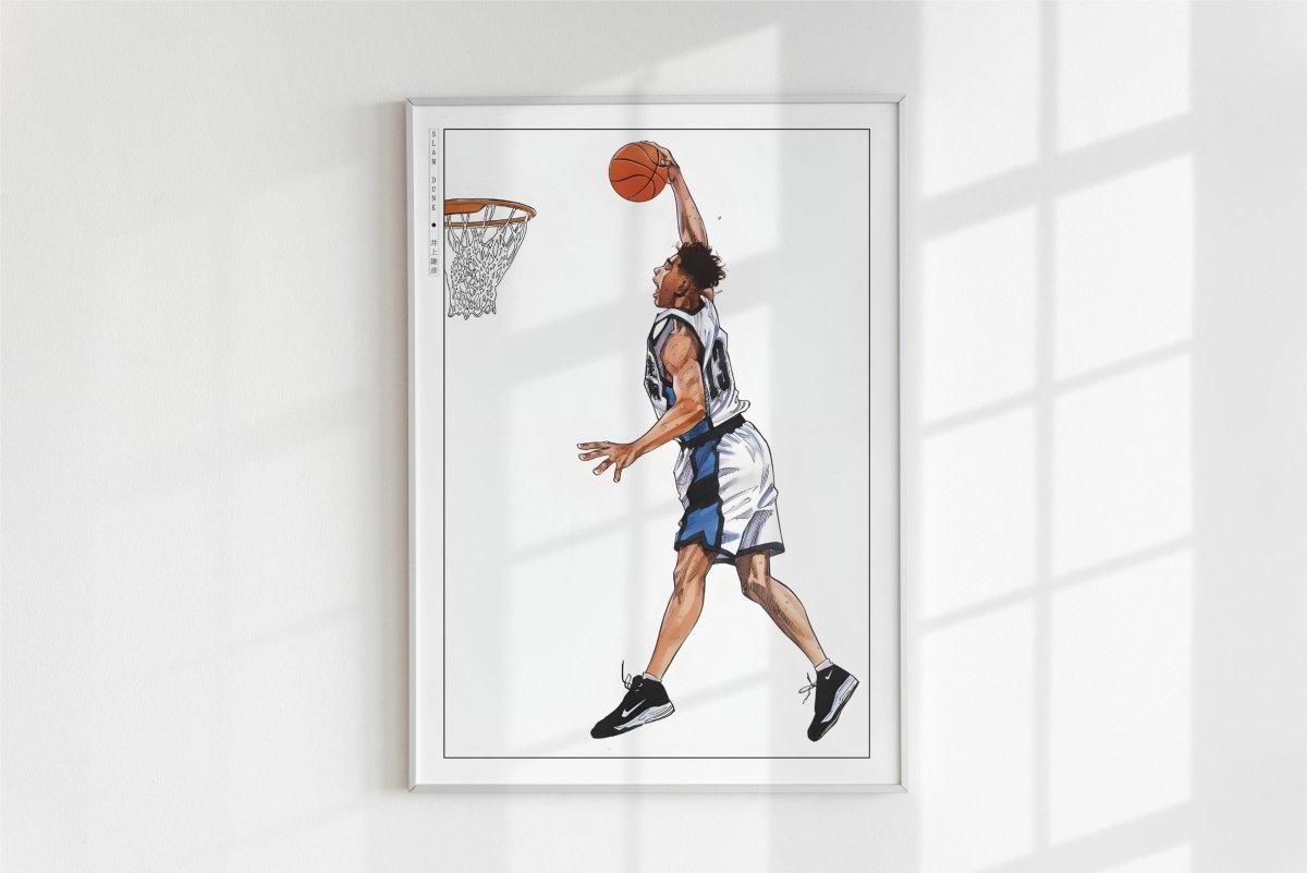 Slam Dunk - Kicchou Fukuda - Art Only - White Frame