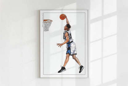 Slam Dunk - Kicchou Fukuda - Art Only - White Frame