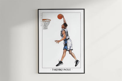 Slam Dunk - Kicchou Fukuda - Artist Name - Black Frame