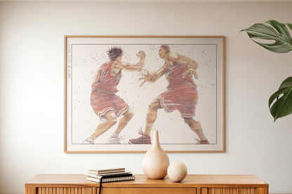 Slam Dunk - Shohoku First Years - Art Only with Decor