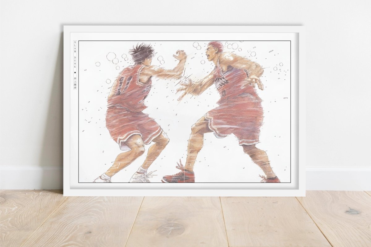 Slam Dunk - Shohoku First Years - Art Only - White Frame