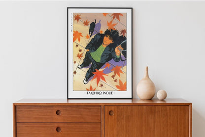 Slam Dunk - Rukawa in Autumn - Artist Name with Decor