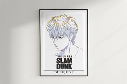 First Slam Dunk - Rukawa - Artist Name - Black Frame