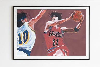 Slam Dunk - Rukawa in Motion - Art Only - Unframed
