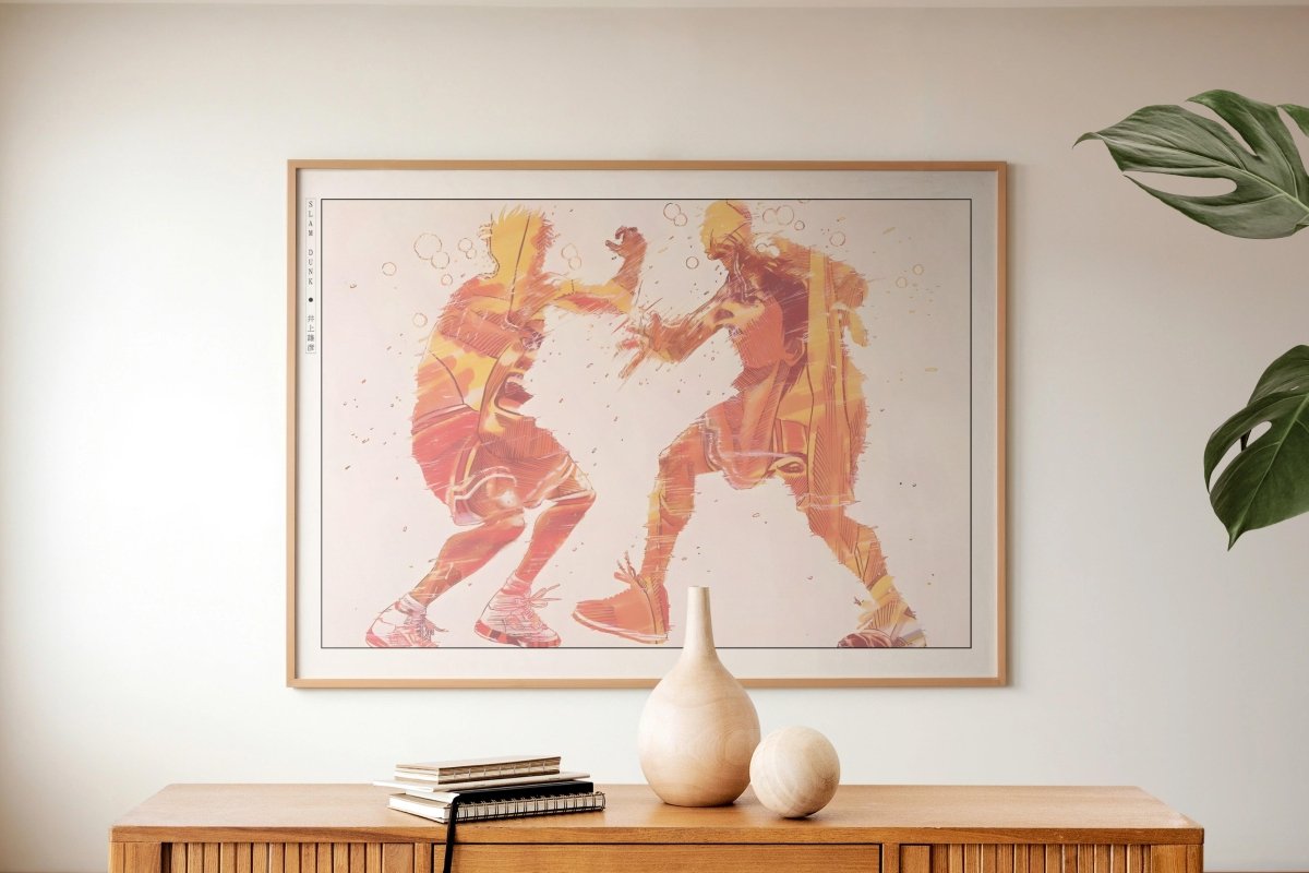 Slam Dunk - Shohoku Fight - Art Only with Decor
