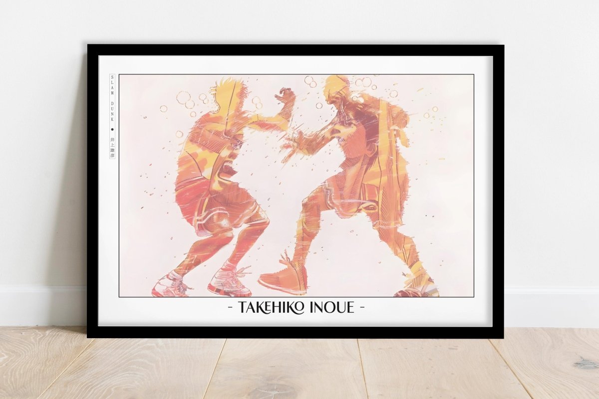 Slam Dunk - Shohoku Fight - Artist Name - Black Frame