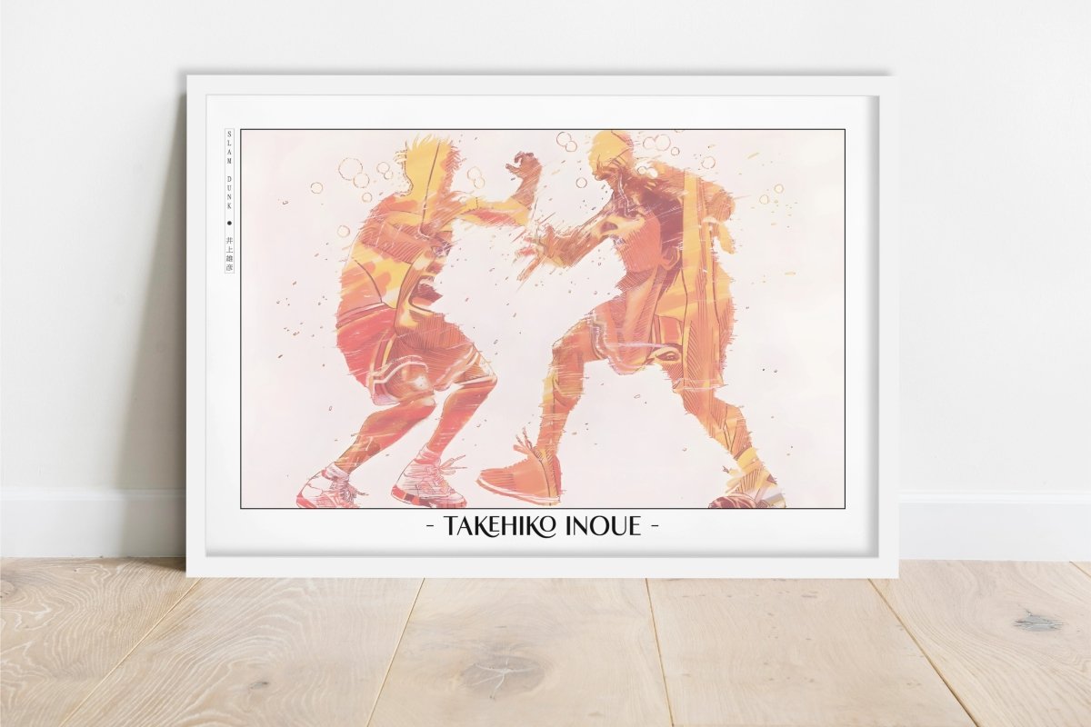 Slam Dunk - Shohoku Fight - Artist Name - White Frame
