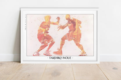 Slam Dunk - Shohoku Fight - Artist Name - White Frame