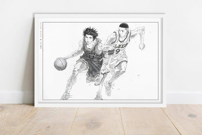 Slam Dunk - Battle of the Aces - Art Only - White Frame