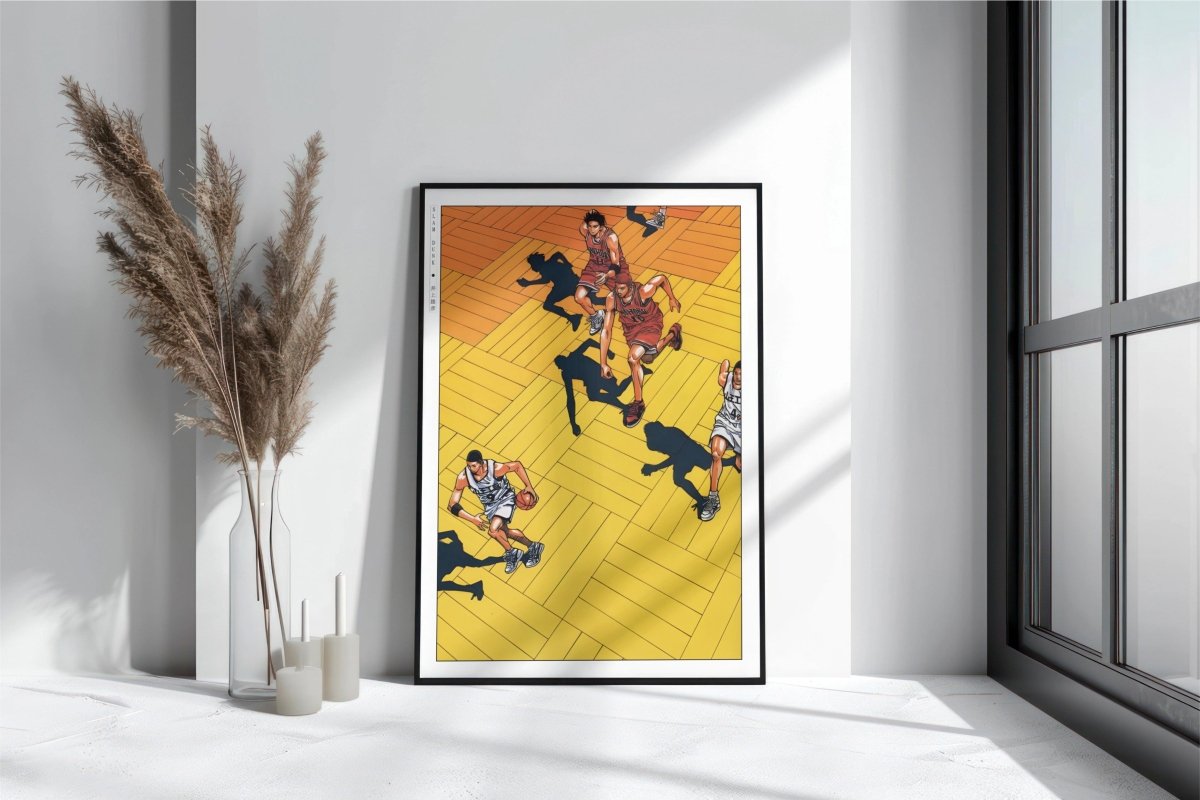 Slam Dunk - Yellow Court - Art Only with Decor
