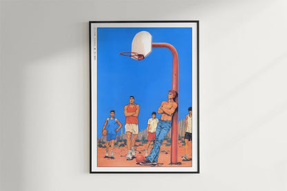 Slam Dunk - Blue Skies - Art Only - Black Frame
