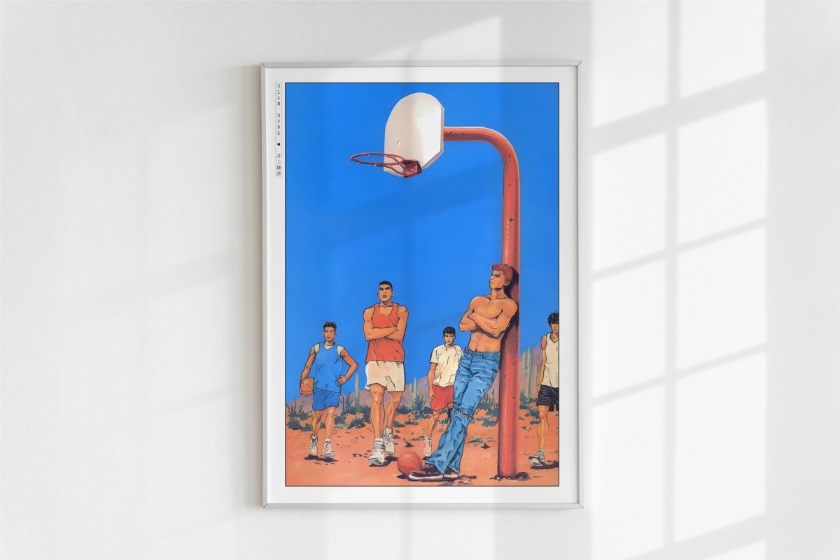 Slam Dunk - Blue Skies - Art Only - White Frame