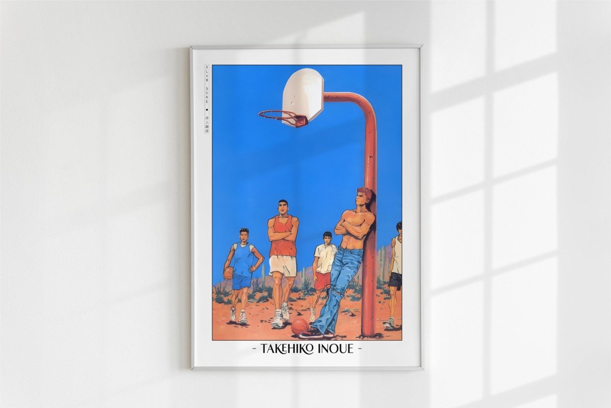 Slam Dunk - Blue Skies - Artist Name - White Frame