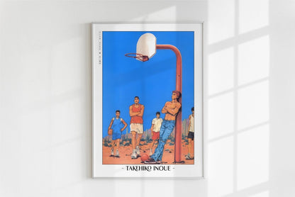Slam Dunk - Blue Skies - Artist Name - White Frame