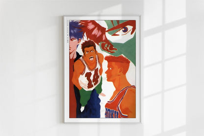 Slam Dunk - Shohoku Shoot - Art Only - White Frame
