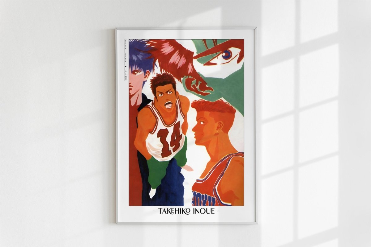 Slam Dunk - Shohoku Shoot - Artist Name - White Frame