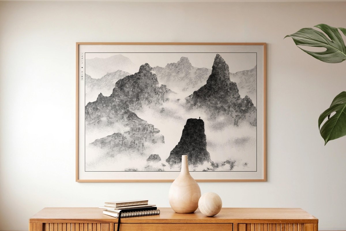 Vagabond - Atop the Mountain - Art Only with Decor
