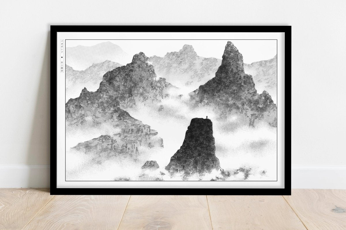 Vagabond - Atop the Mountain - Art Only - Black Frame