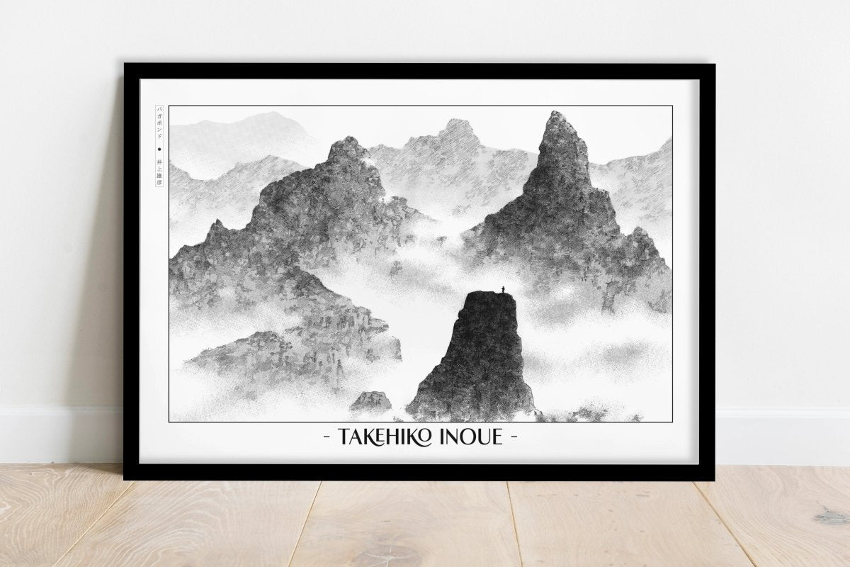 Vagabond - Atop the Mountain - Artist Name - Black Frame