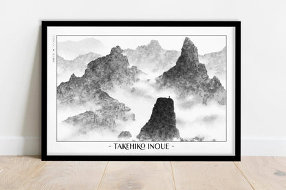 Vagabond - Atop the Mountain - Artist Name - Black Frame