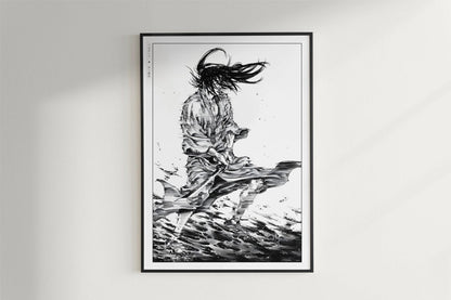 Vagabond - Sasaki Kojiro - Art Only - Black Frame