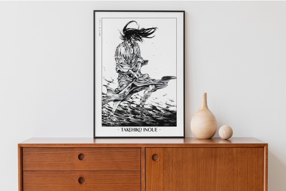 Vagabond - Sasaki Kojiro - Artist Name with Decor