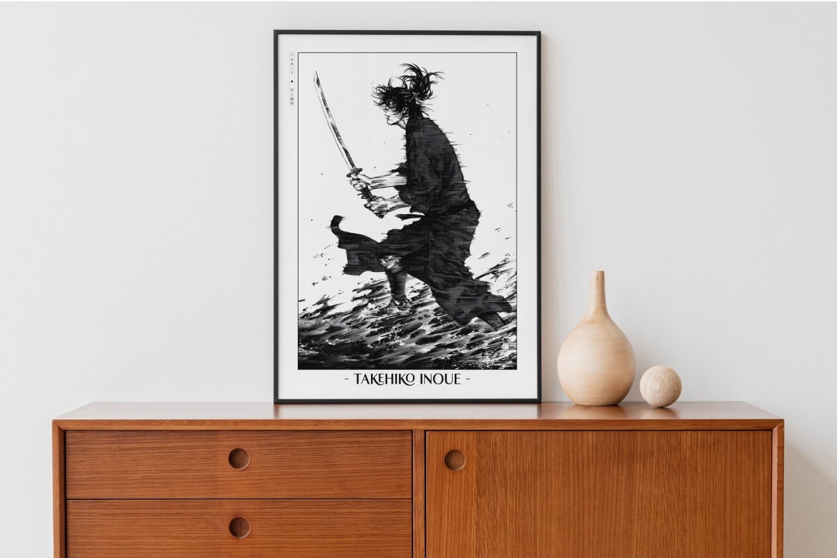 Vagabond - Miyamoto Musashi - Artist Name with Decor